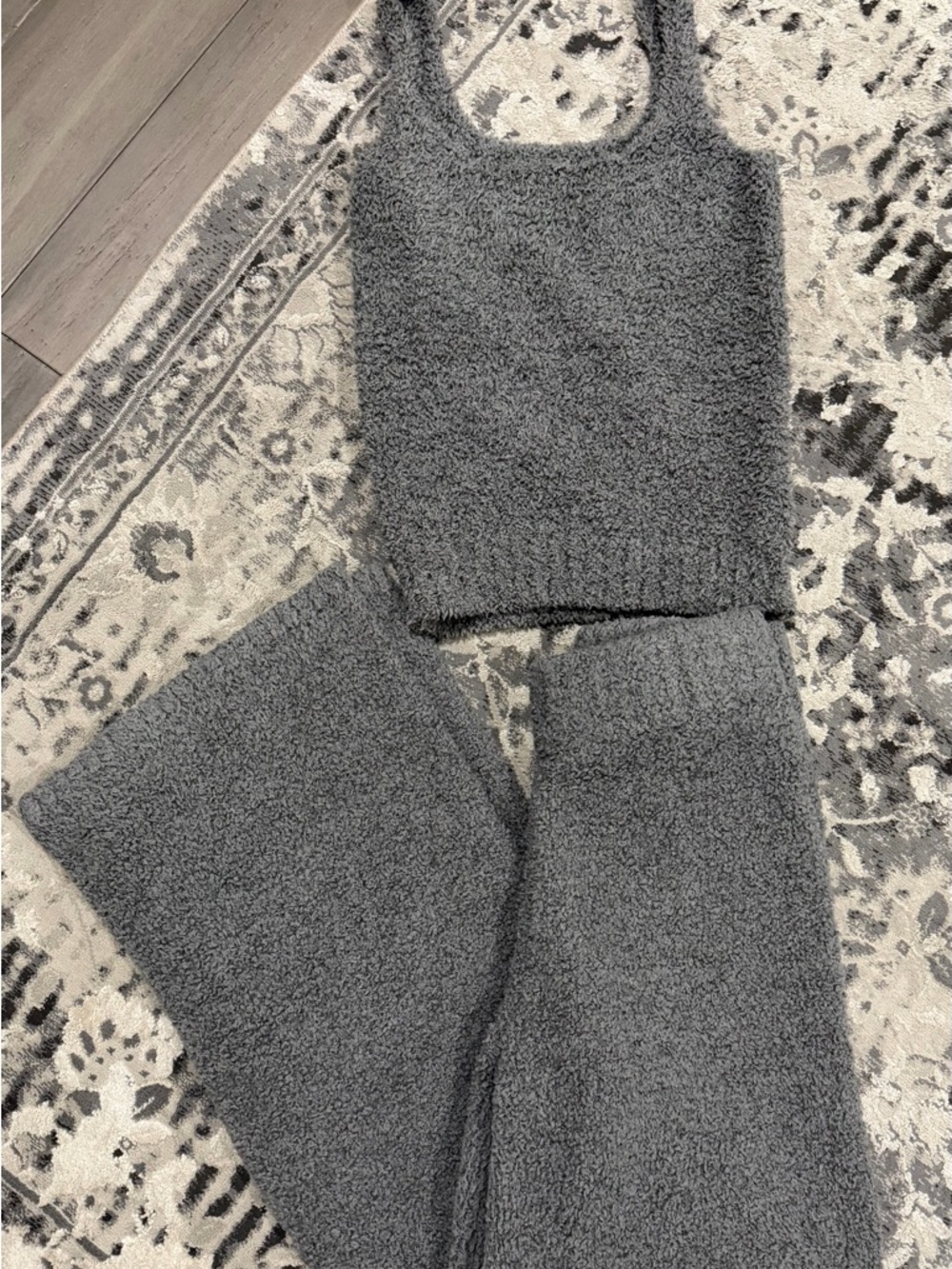 SKIMS Boucle Fuzzy Tank and Pants Set